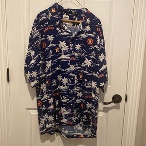 NWOT Houston Astros button down aloha men’s xl shirt